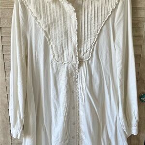 White Button-Up Blouse